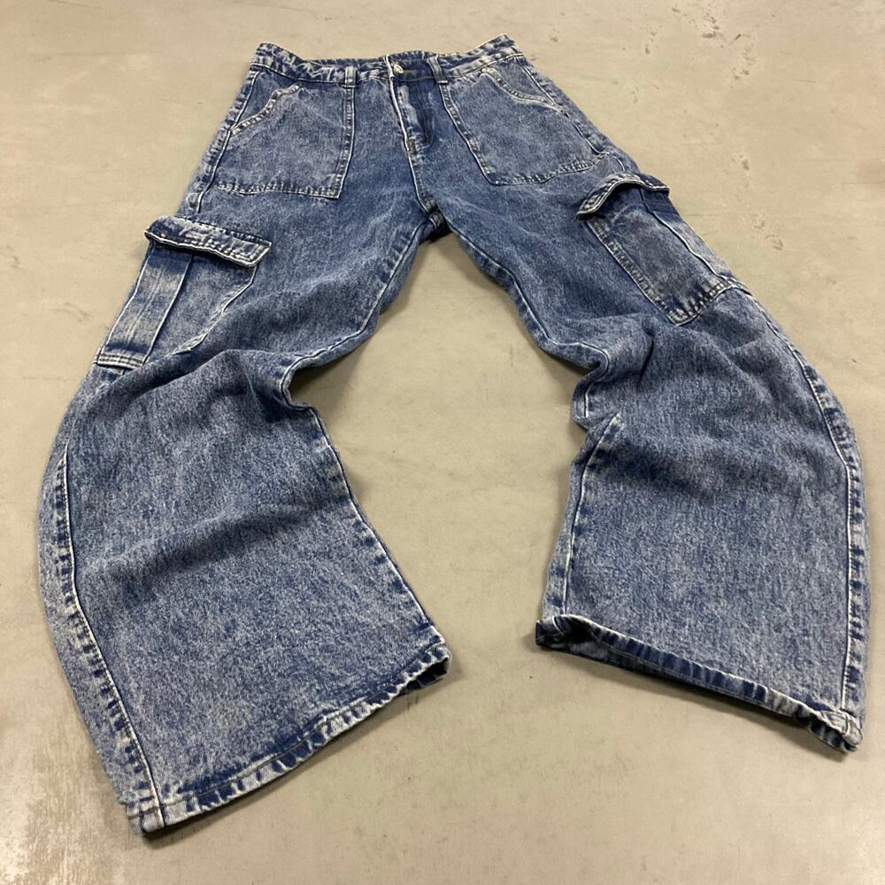 vintage baggy y2k cargo jeans 28x29